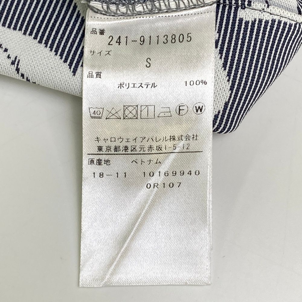 サイズ：S CALLAWAY キャロウェイ 半袖 ポロワンピース 総柄