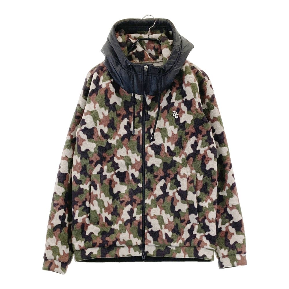 サイズ 5 PEARLY GATES パーリーゲイツ フリースジャケット カモフラ ブラウン系 ゴルフウェア メンズ ストスト