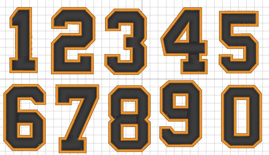 巨人応援ワッペン 背番号1234567890 黒にオレンジフチ 2桁専用 - メルカリ