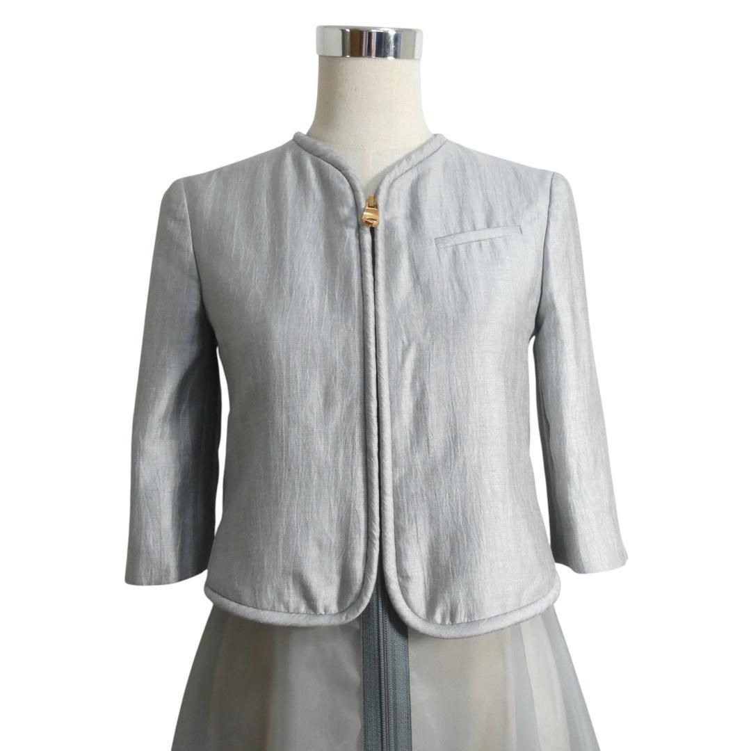 極美品 エンポリオアルマーニ EMPORIO ARMANI ノーカラージャケット