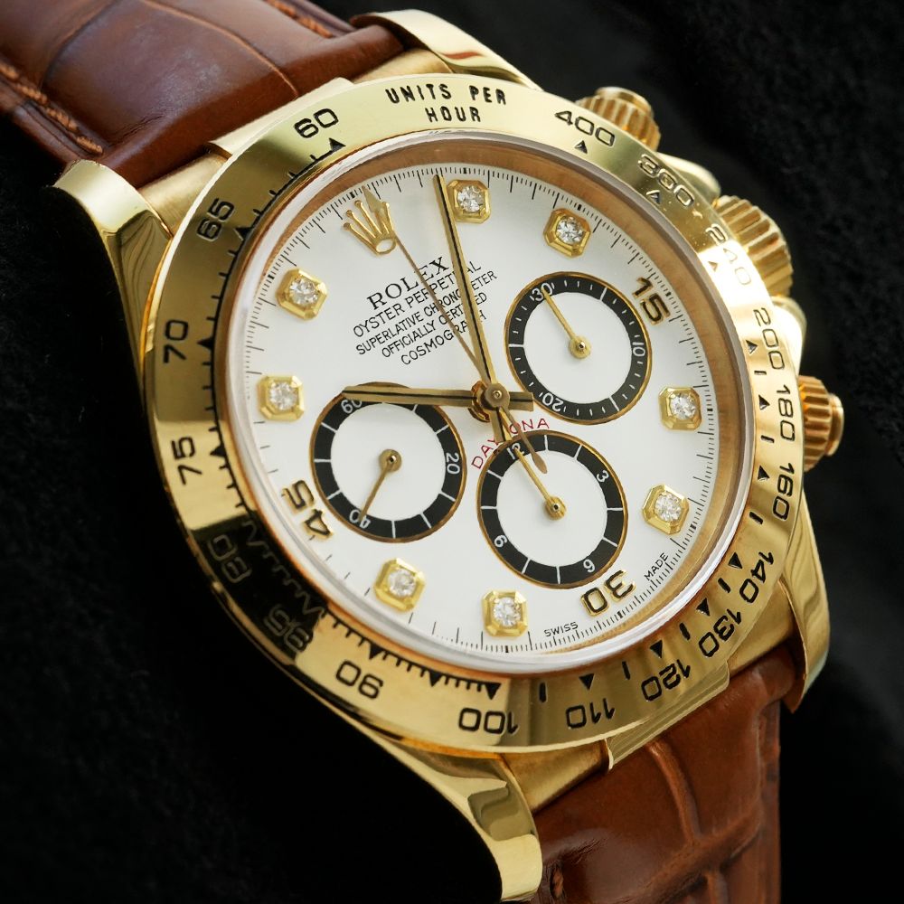 ニモ☆ デイトナ 8Pダイヤモンド N番 箱・1993年保証書付き Ref.16518G 中古品