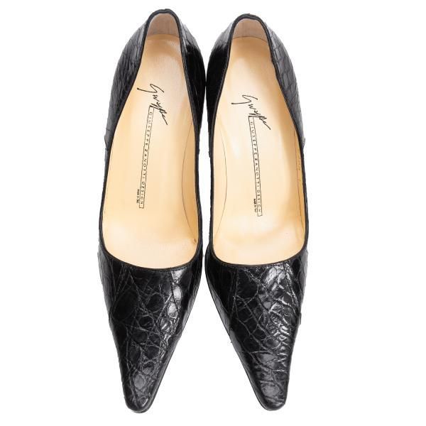 ジュゼッペザノッティGIUSEPPE ZANOTTI クロコエンボスレザーヒール
