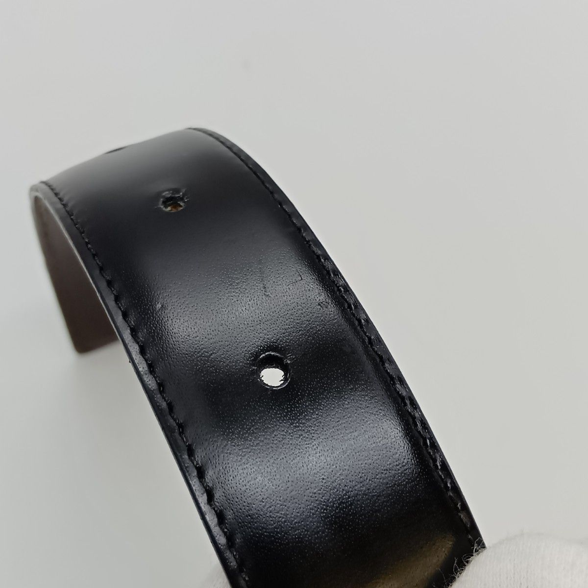 ◎◎Ferragamo フェラガモ ダブルガンチーニ ベルト ブラック×ゴールド