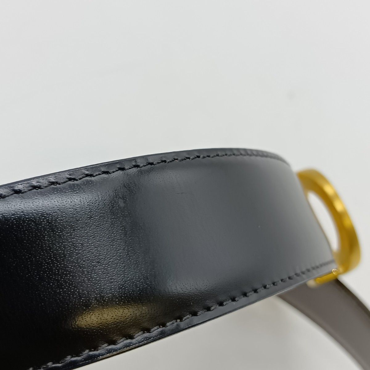 ◎◎Ferragamo フェラガモ ダブルガンチーニ ベルト ブラック×ゴールド