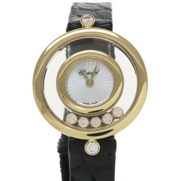 ショパール ハッピーダイヤモンド 25 5 mm 4527 レディース 腕時計 Aランク