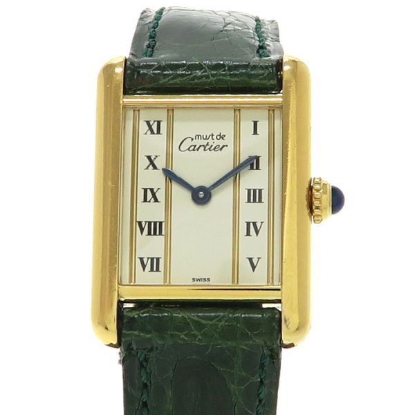 カルティエ マストタンク ヴェルメイユ W 20 5 H 28 mm SV 925 レディース 腕時計 Aランク