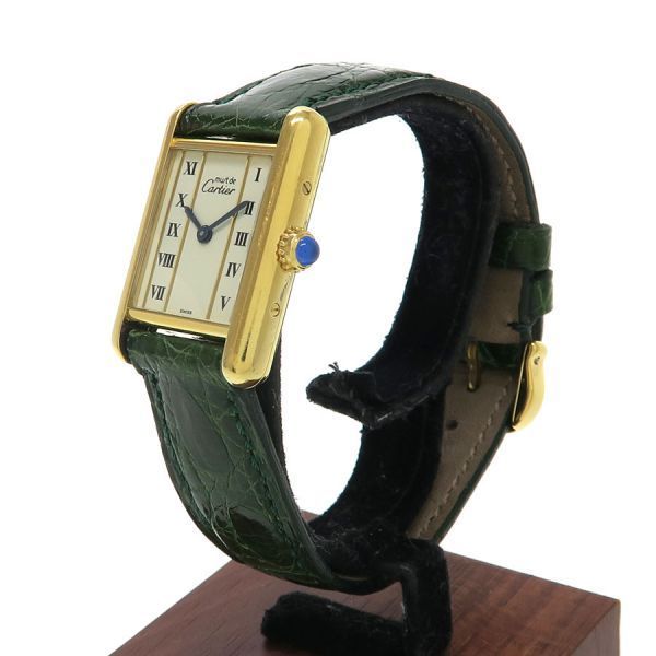 カルティエ マストタンク ヴェルメイユ W 20 5 H 28 mm SV 925 レディース 腕時計 Aランク