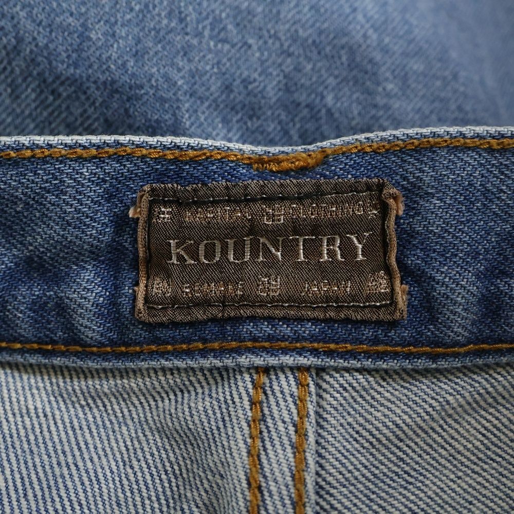 KAPITAL (キャピタル) 24SS 14oz DENIM SHORTS STUDS REMAKE スタッズ