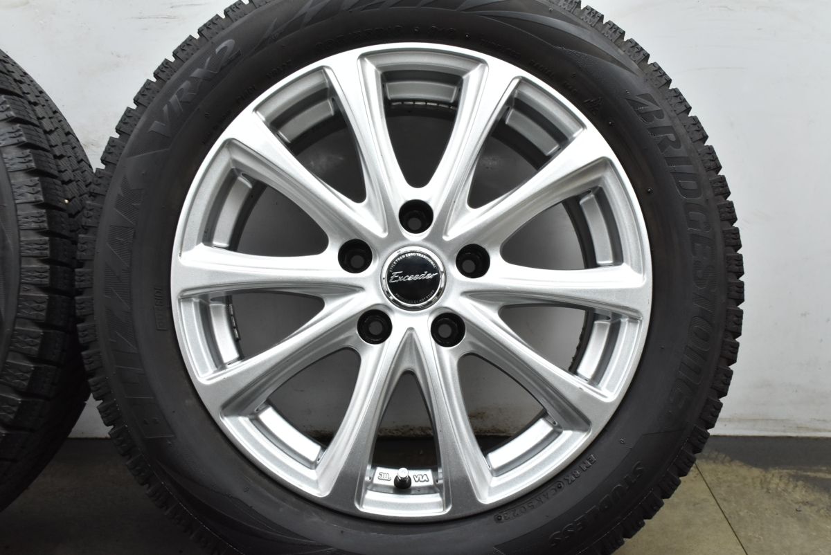 バリ溝】エクシーダー 16in 6.5J +38 PCD114.3 2023年製 ブリヂストン