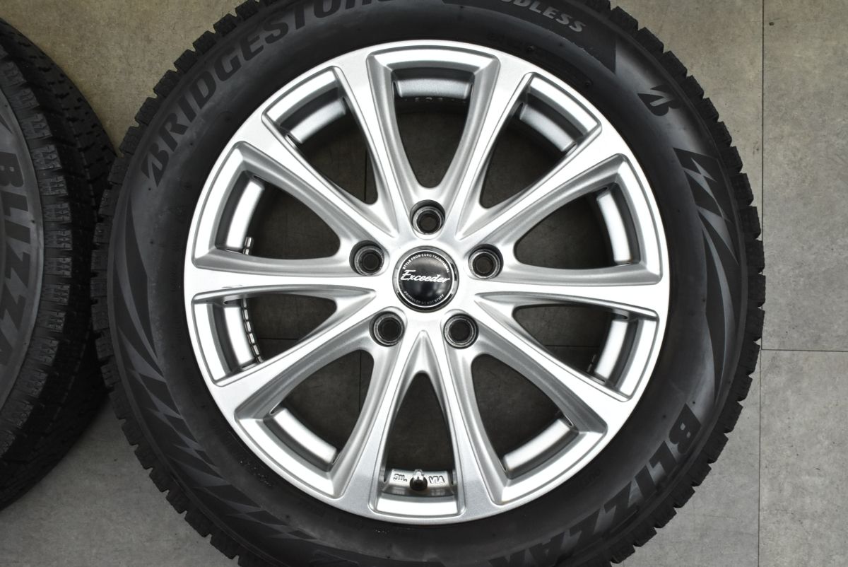 バリ溝】エクシーダー 16in 6.5J +38 PCD114.3 2023年製 ブリヂストン