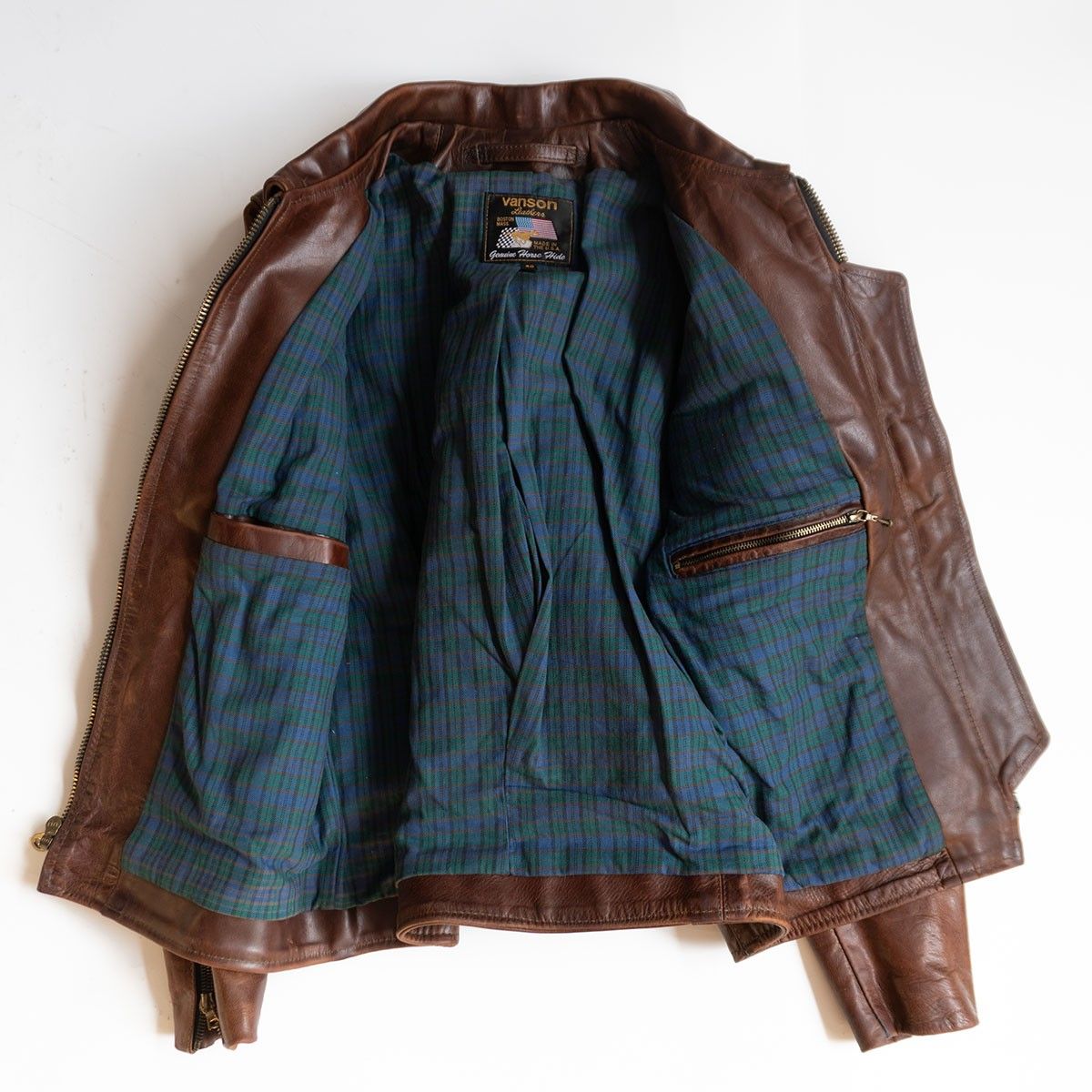 雰囲気抜群/ホースハイド】 VANSON 【ENF エンフィールド シングル