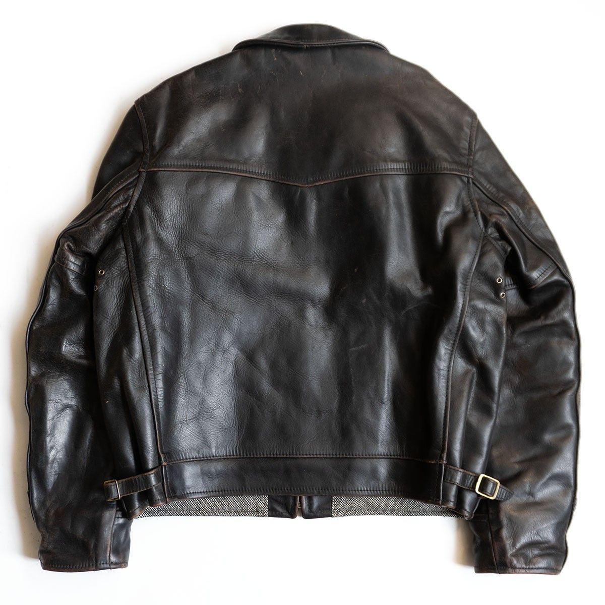 雰囲気抜群】AERO LEATHER【ハイウェイマン ホースハイド レザー