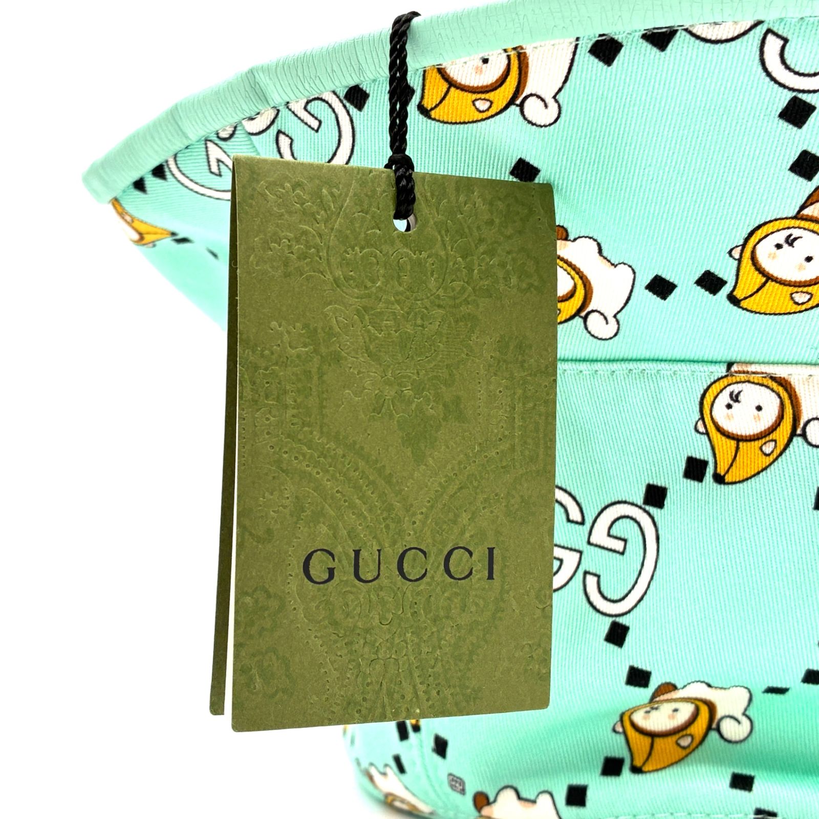 未使用タグ付き GUCCI グッチ バケットハット アニマルプリント 犬