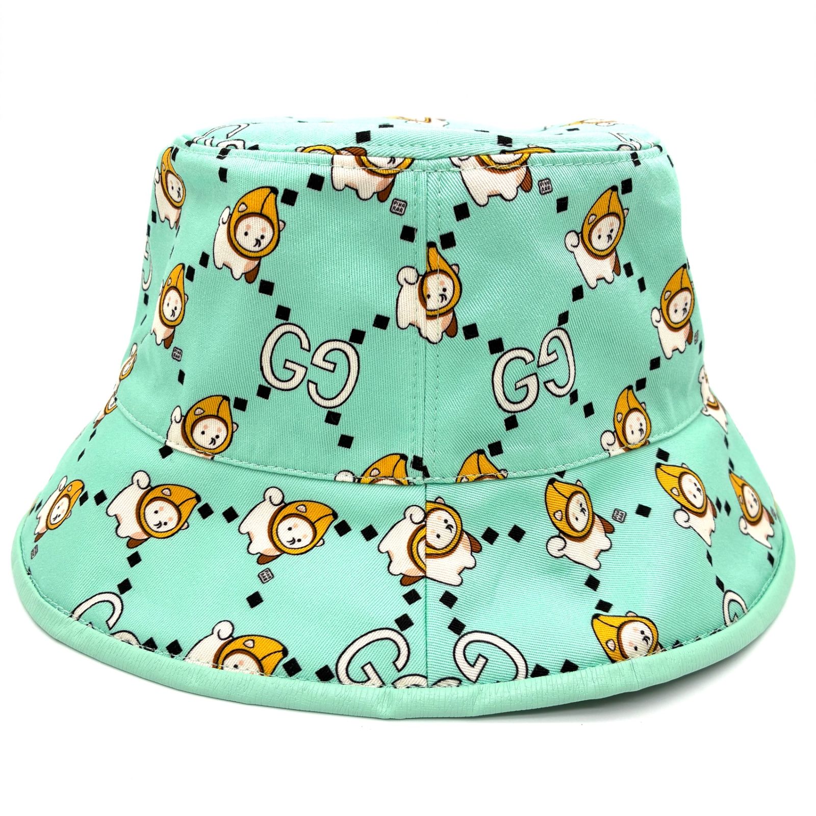 未使用タグ付き GUCCI グッチ バケットハット アニマルプリント 犬