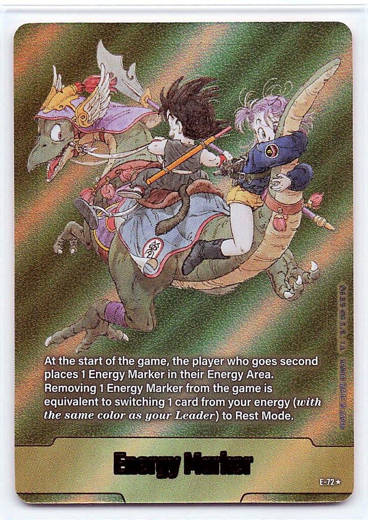 BANDAI SB 02収録 エナジーマーカー 英 単行本表紙九巻 金背景 E 72