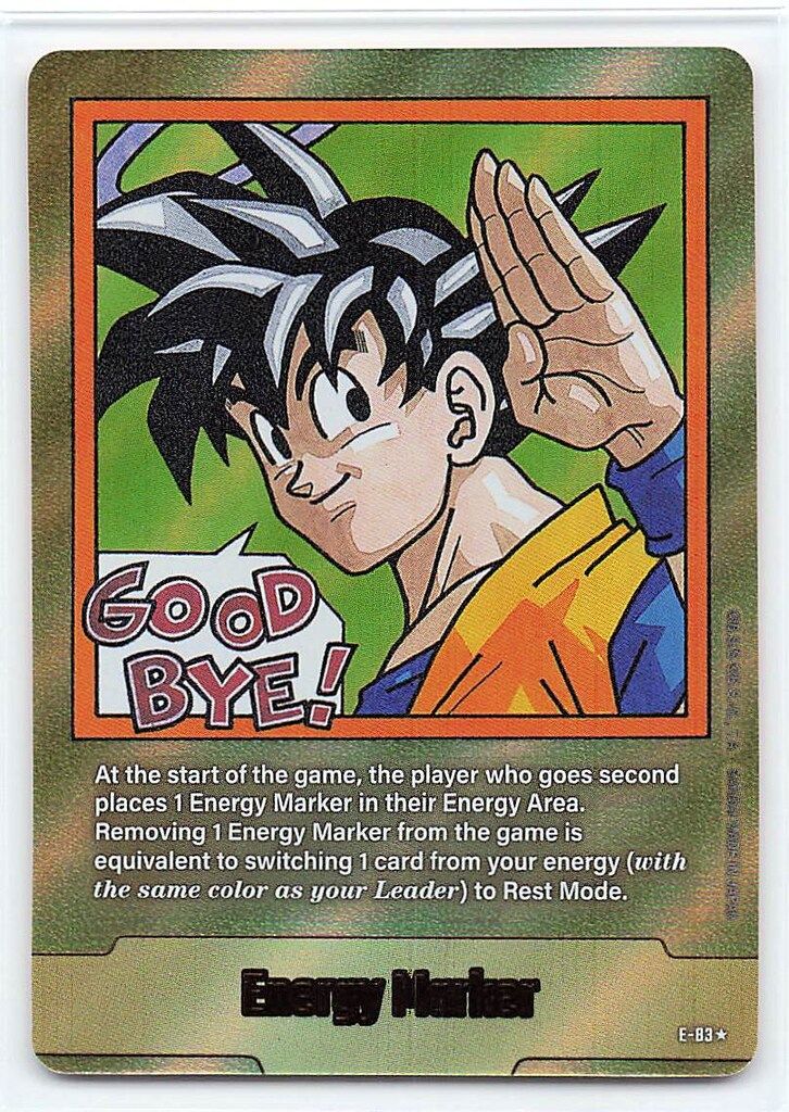 BANDAI SB 02収録 エナジーマーカー 英 単行本表紙三十五巻 金背景 E 83