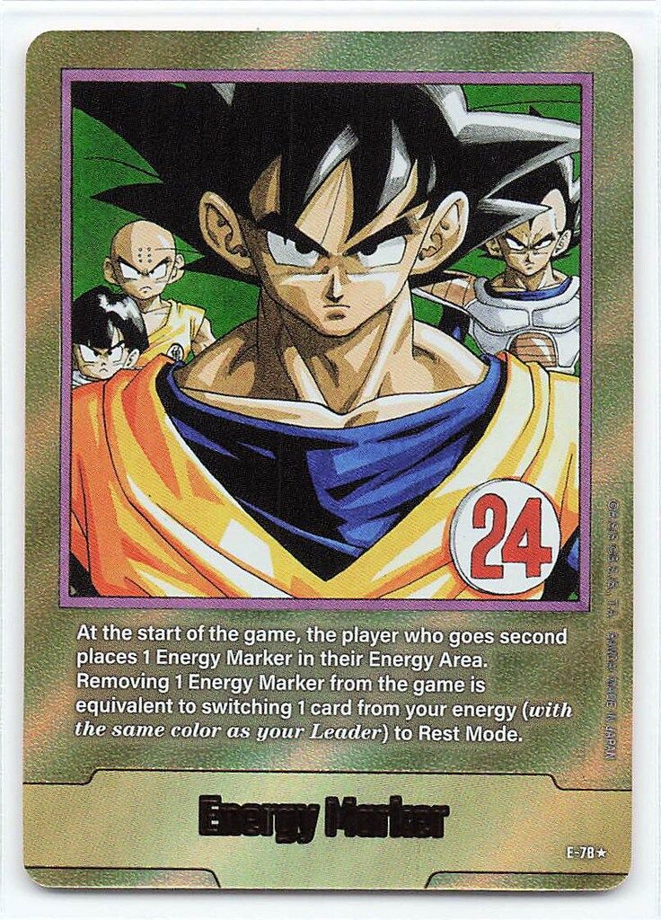 BANDAI SB 02収録 エナジーマーカー 英 単行本表紙二十四巻 金背景 E 78