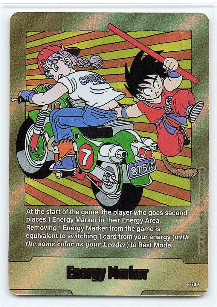 BANDAI SB 02収録 エナジーマーカー 英 単行本表紙七巻 金背景 E 70