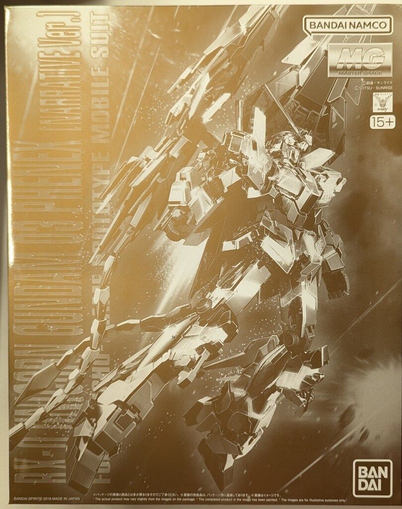 BANDAI SPIRITS MG 1 100 バンダイナムコ版 ユニコーンガンダム3号機フェネクス ナラティブVer 15 表記