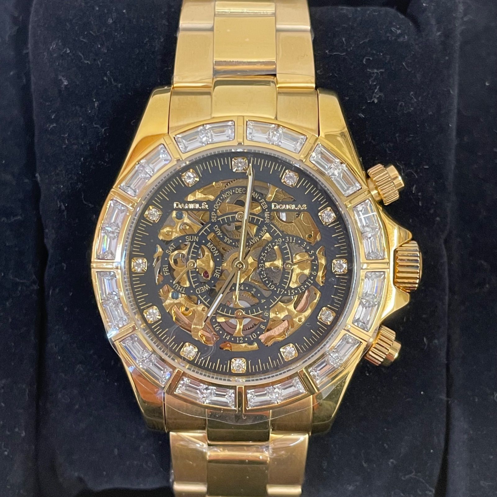 ダニエルダグラス DANIEL DOUGLAS DD 8802 DG 裏スケ 自動巻 ♥品 A 26 0008