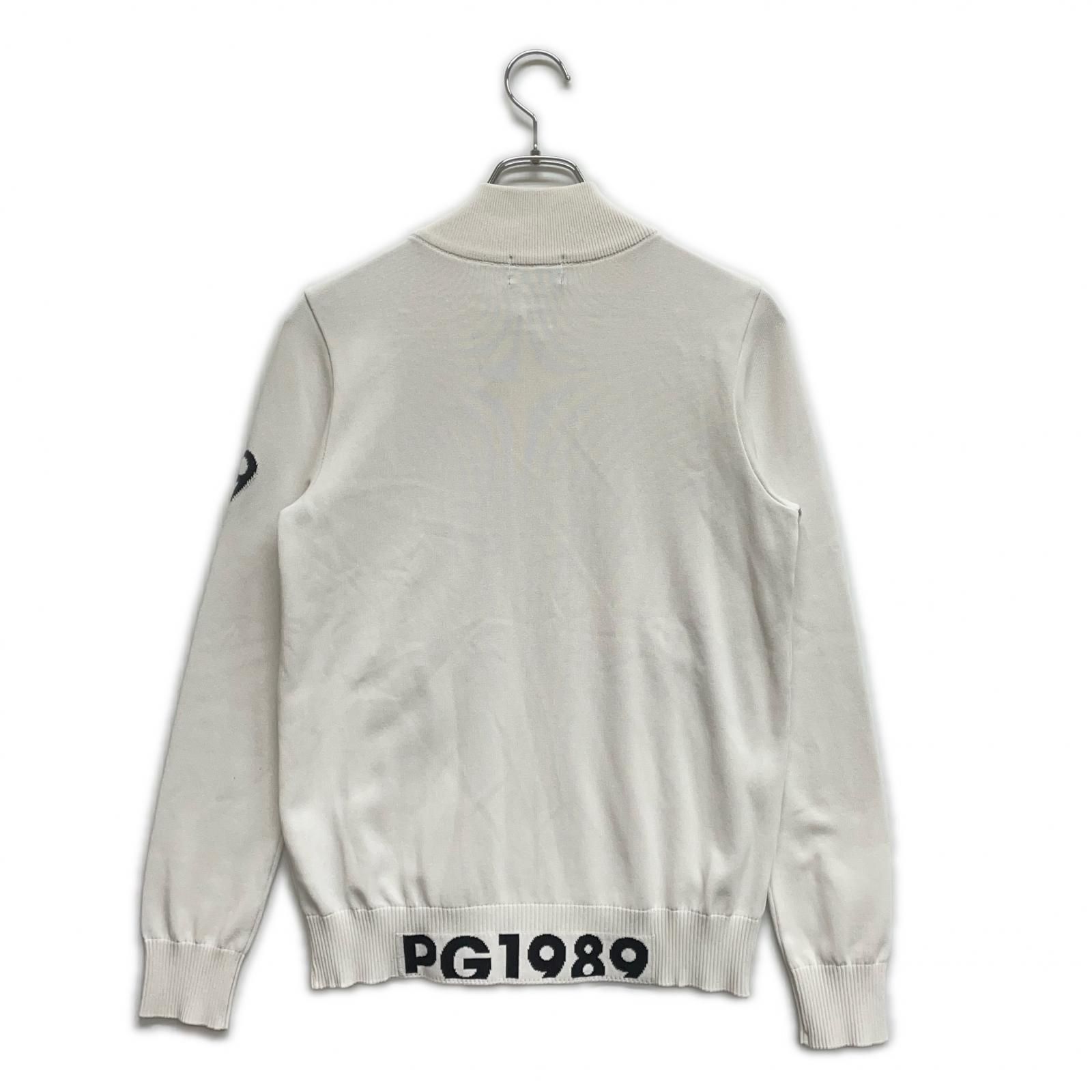 Pearly Gates パーリーゲイツ ロゴ ニット ジャケット ホワイト 2 PEARLY GATES パーリーゲイツ ニット ジャケット メンズ ロゴ M - メルカリ