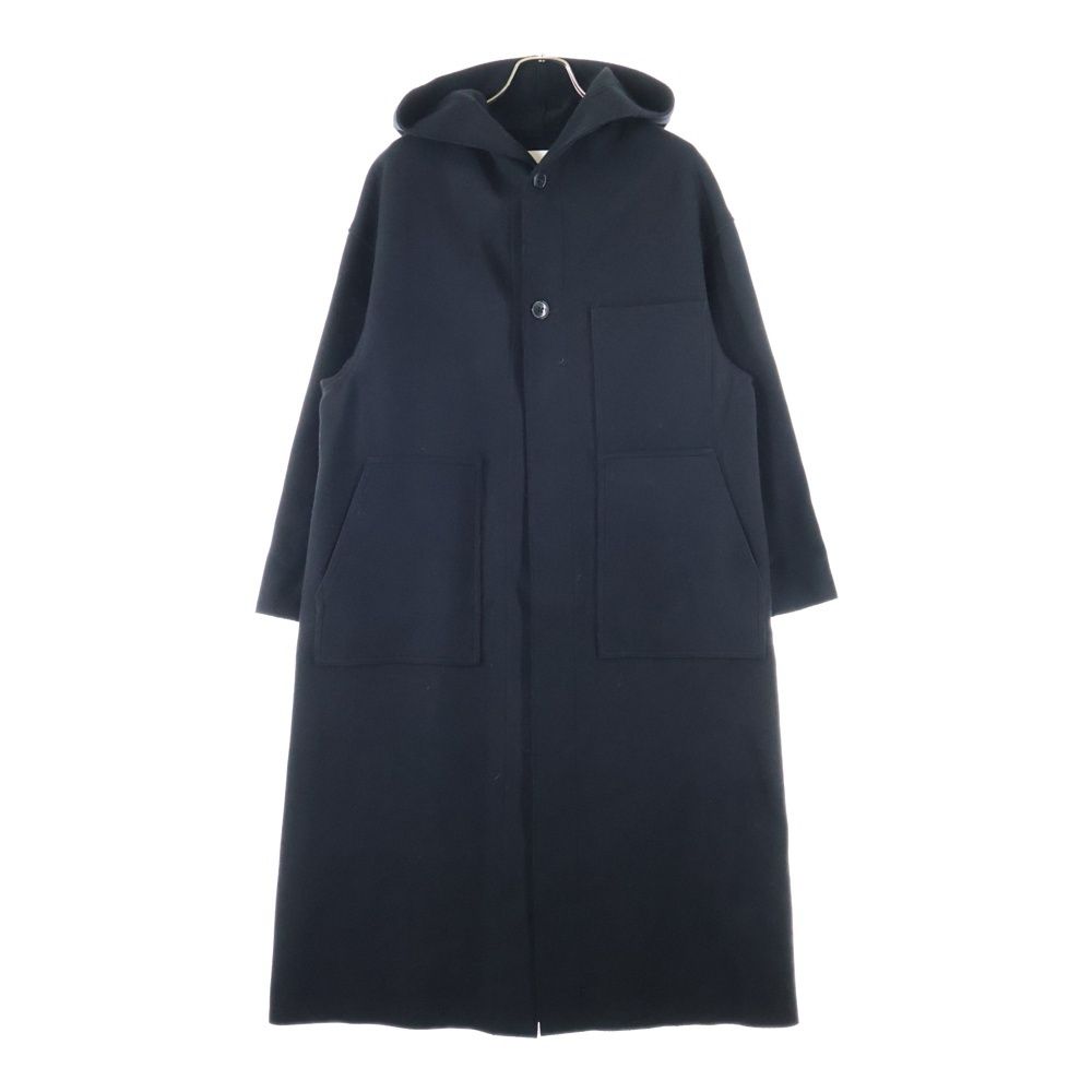 HYKE (ハイク) 24AW フードメルトンコート ウールロングコート