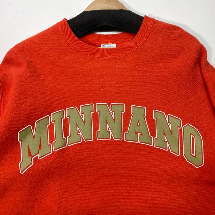 beams champion minnano リバースウィーブ 刺繍 Champion for BEAMS by MIN-NANO】Reverse Weave Crew Neck Sweat【XL