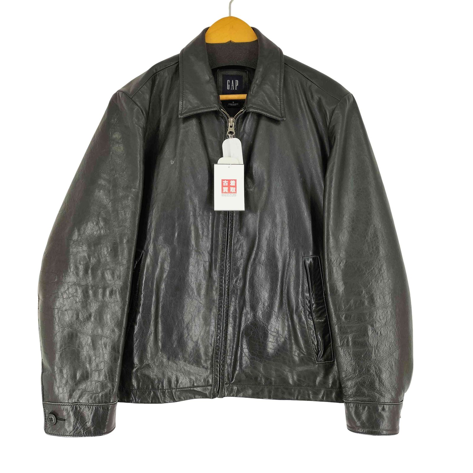 ギャップ Gap 00S old 裏地キルティング カウレザー ジャケット メンズ