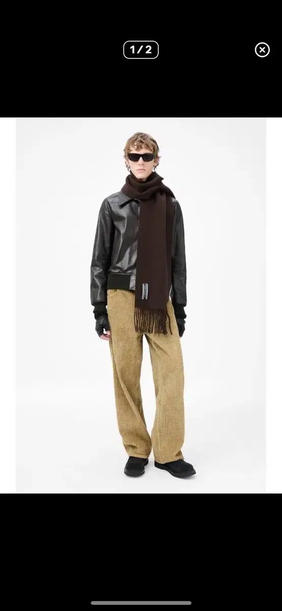 OUR LEGACY アワーレガシー ウールマフラー ブラウン