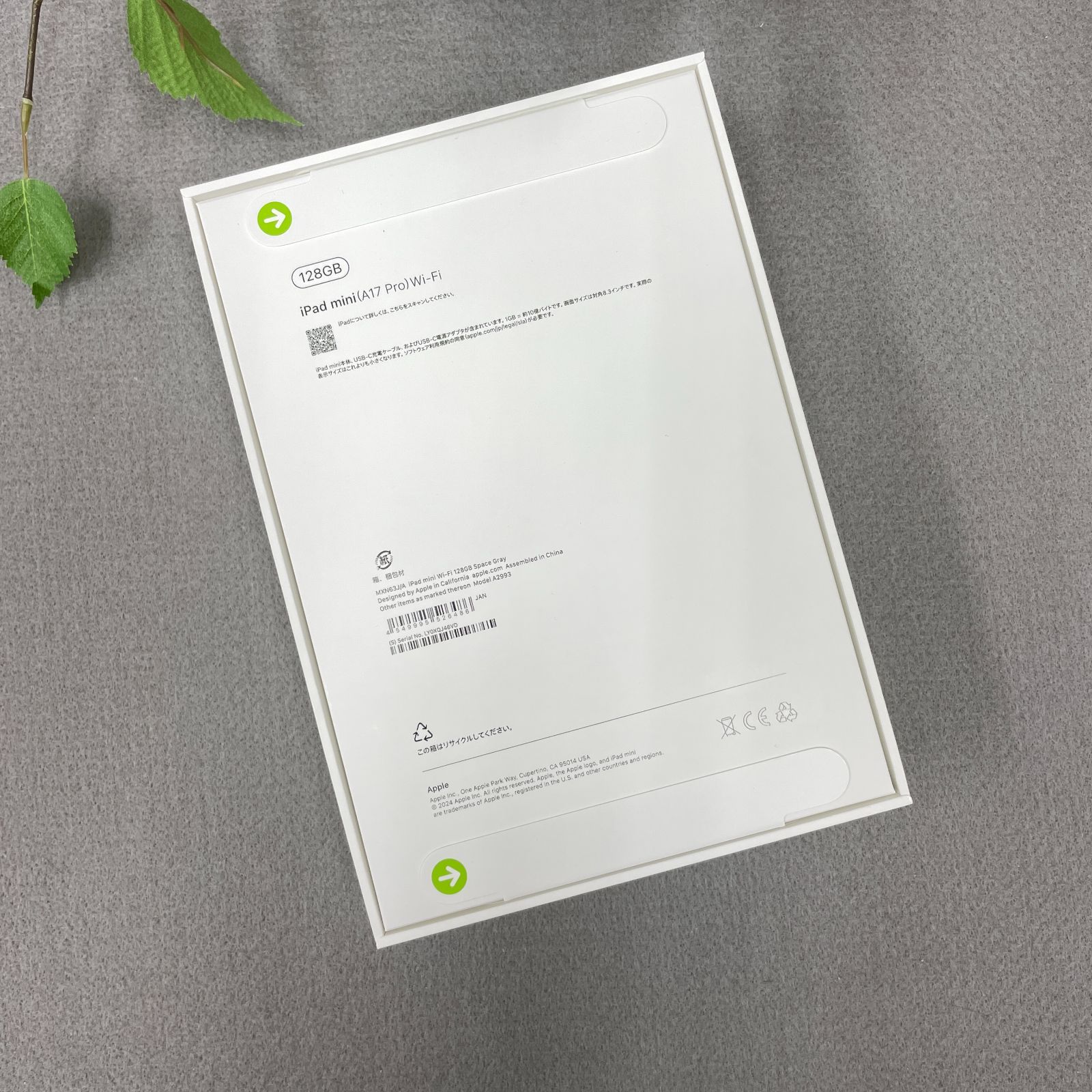 iPad mini A 17 Pro 128 GB スペースグレー WiFi モデル