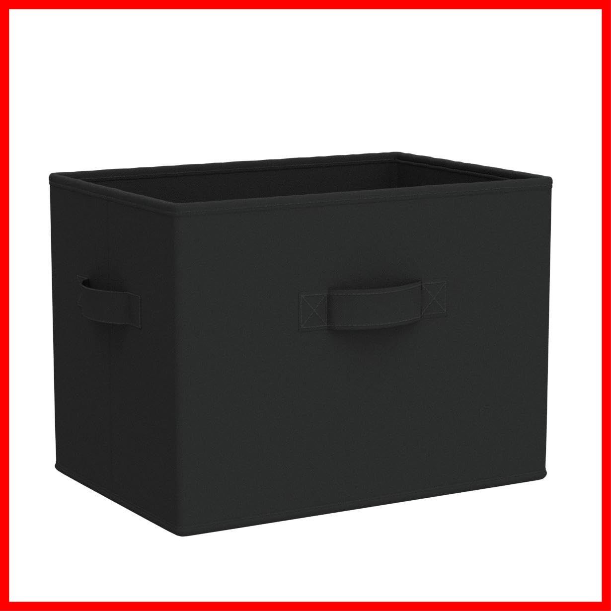 収納ケース 幅38×奥行25×高さ25cm 完成品 衣類 ブラック カラー