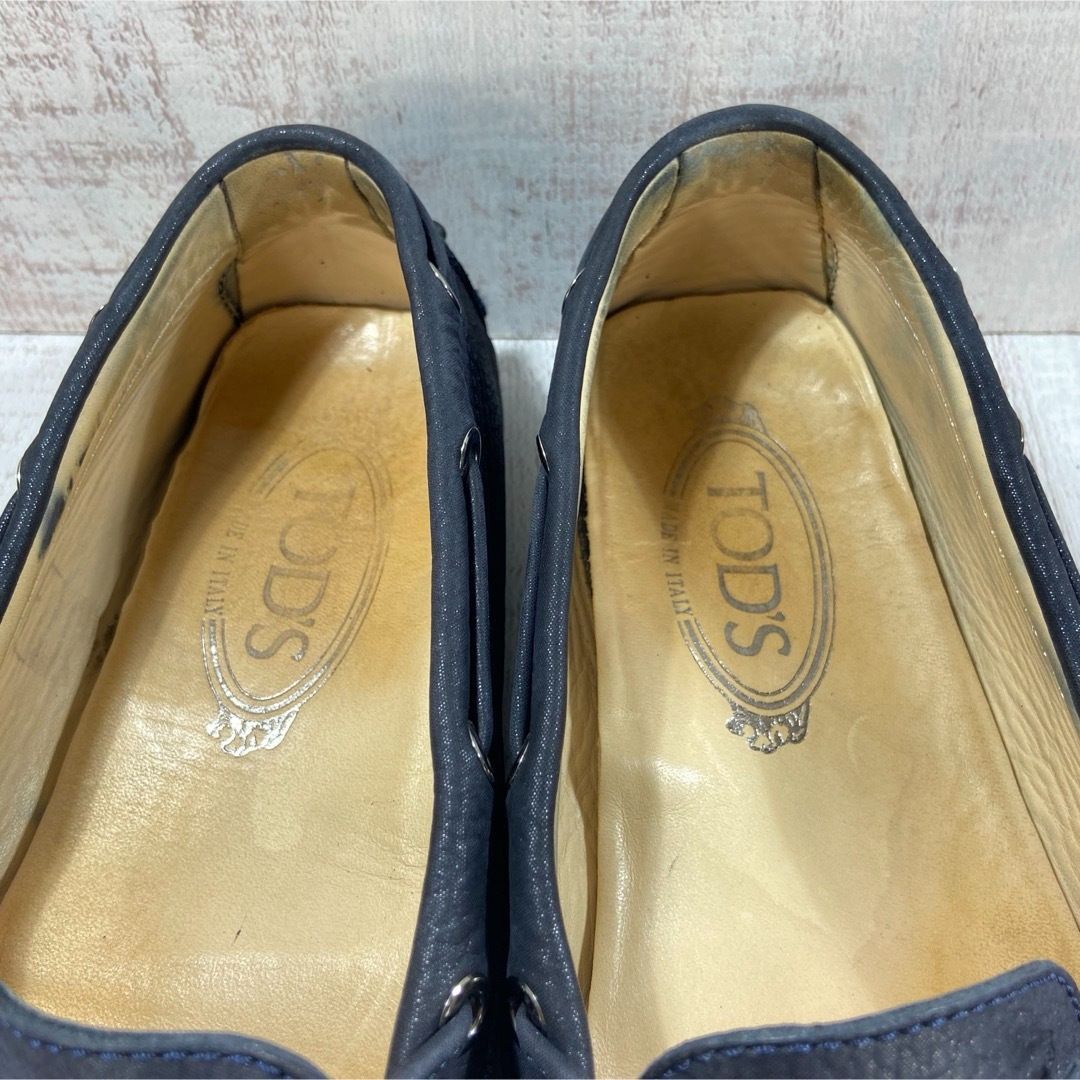 美品　Tod's トッズドライビングシューズ37.5 24.5 TOD'S（トッズ） TODS ドライビングシューズ CITY GOMMINO シティ