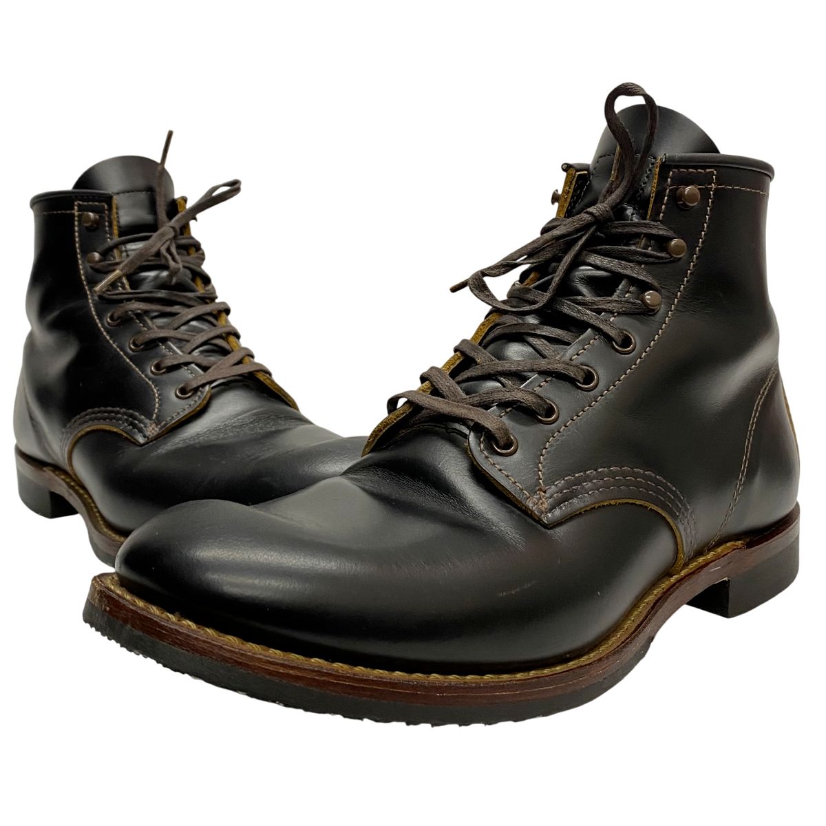 レッドウィング RED WING ベックマン フラットボックス 8 5 D 2017年製 9060 メンズ靴 ブーツ ワーク ブラック 26 cmサイズ 201 shoes 1615 VB
