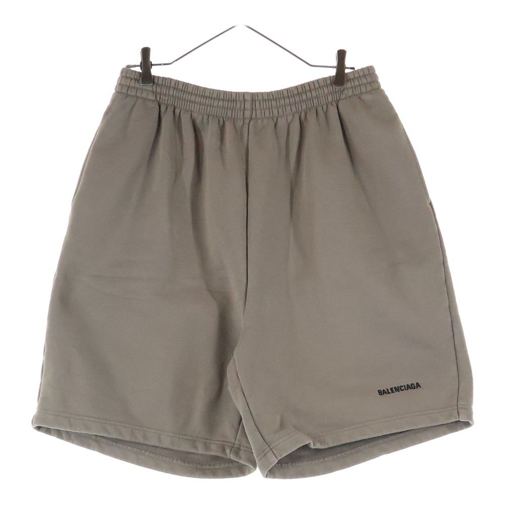 BALENCIAGA (バレンシアガ) WARDROBE ロゴスウェットハーフパンツ