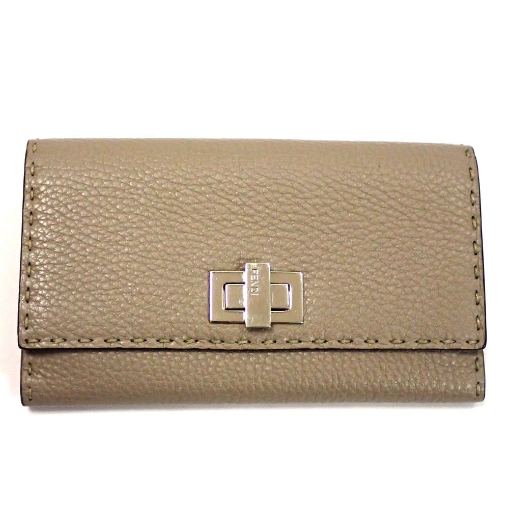 Th663562 フェンディ 二つ折り長財布 Wホック ターンロック セレリア