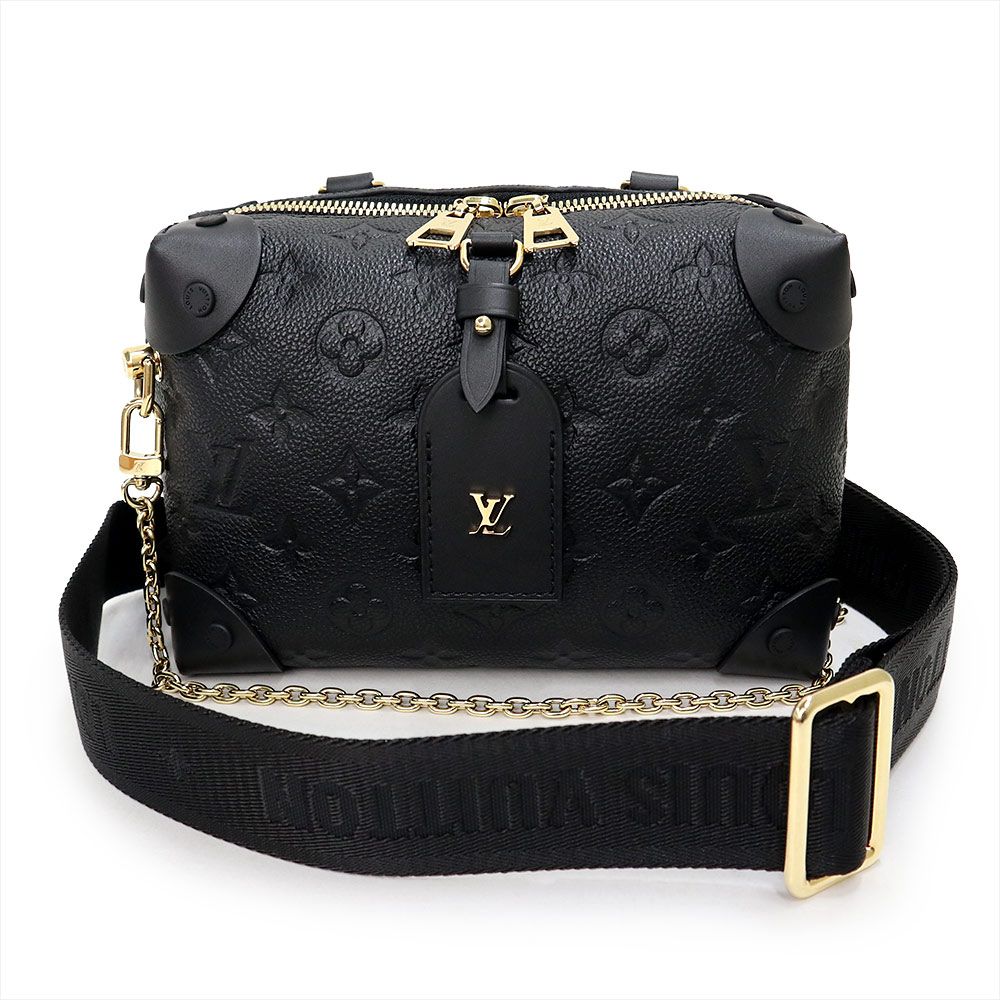 ルイ ヴィトン プティット マル スープル チェーン ショルダー ハンドバッグ 3 WAY 斜め掛け モノグラムアンプラント レザー ノワール ブラック ゴールド金具 M 45393 LOUIS VUITTON ♥ 展示品