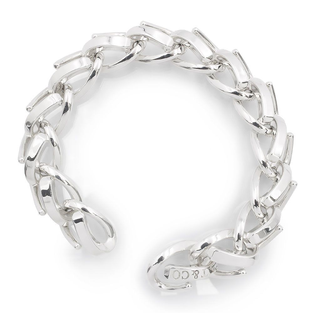 ティファニー フォージ ラージ リンク ブレスレット ラージサイズ SV 925 ハイポリッシュ スターリングシルバー TIFFANY Co