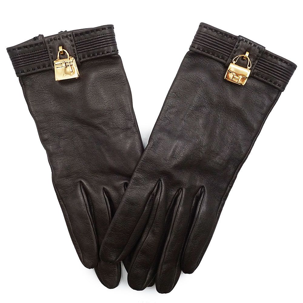 エルメス コンスタンス ケリー チャーム 手袋 グローブ ＃7 1/2