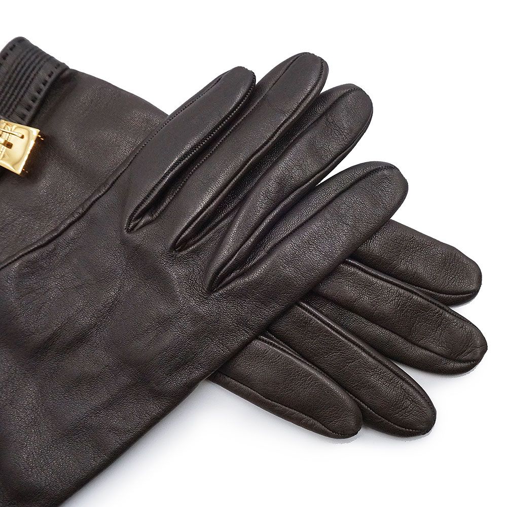 エルメス コンスタンス ケリー チャーム 手袋 グローブ ＃7 1/2