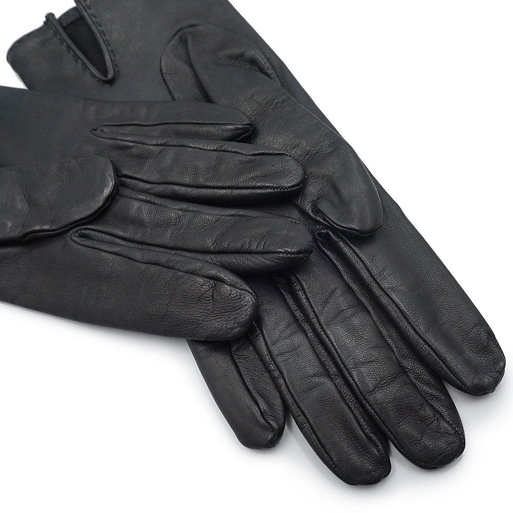 エルメス ケリー ソヤ 手袋 グローブ #8 ラムスキン レザー ノワール