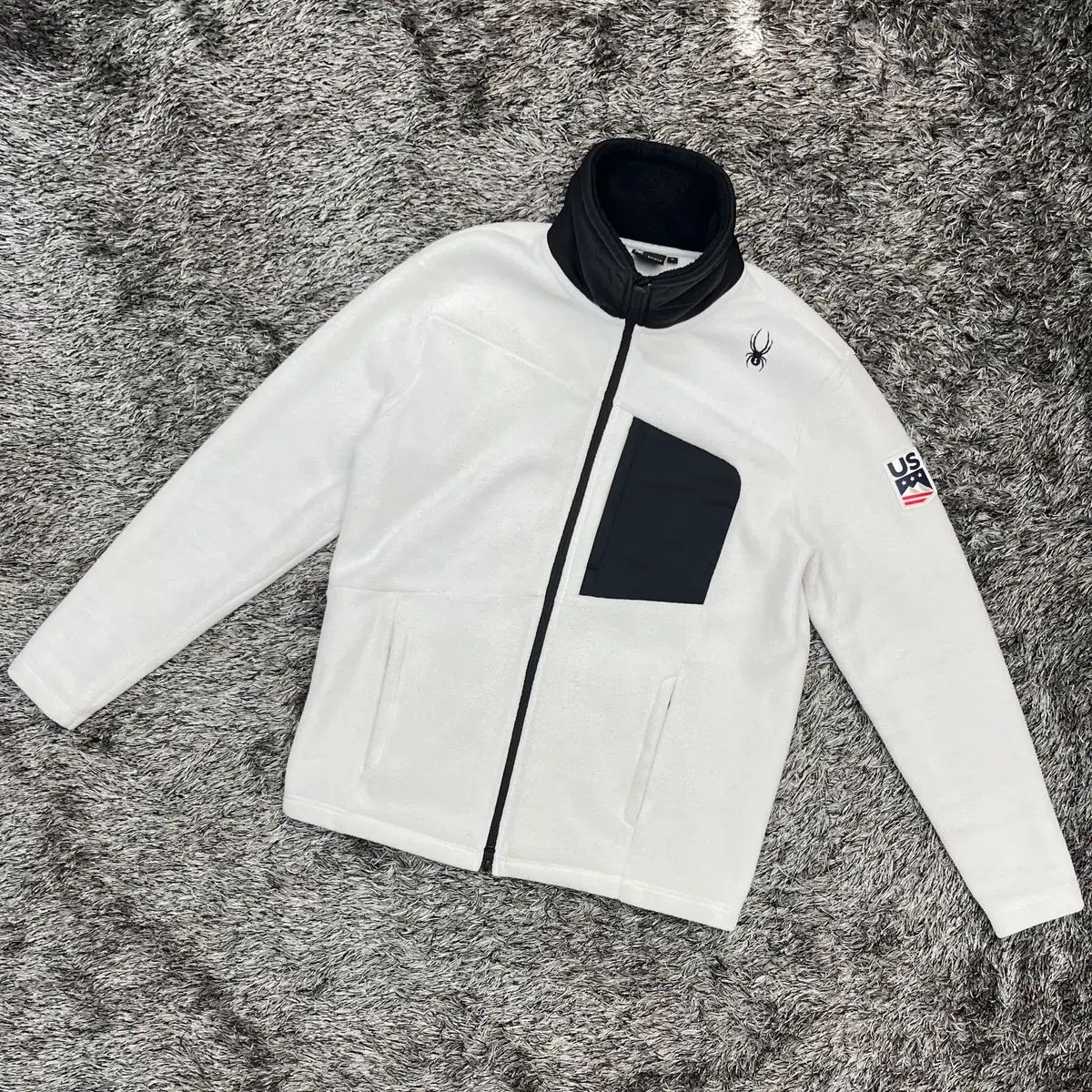 スパイダー フリース ジップアップ M