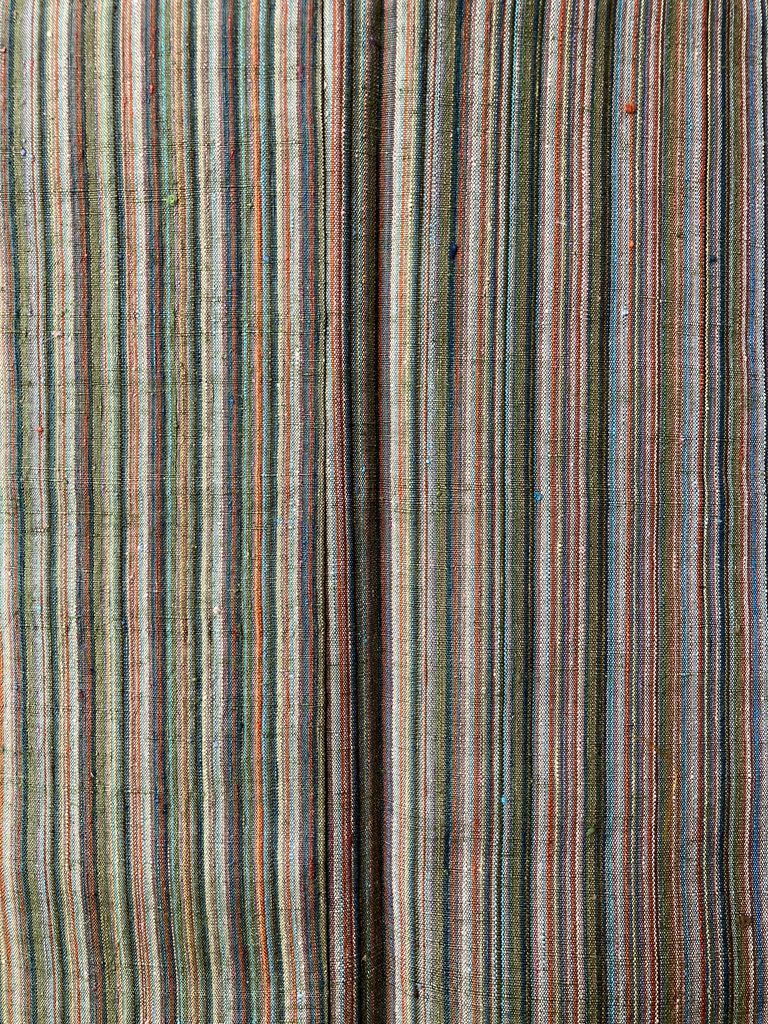 カラフル縞模様 袷