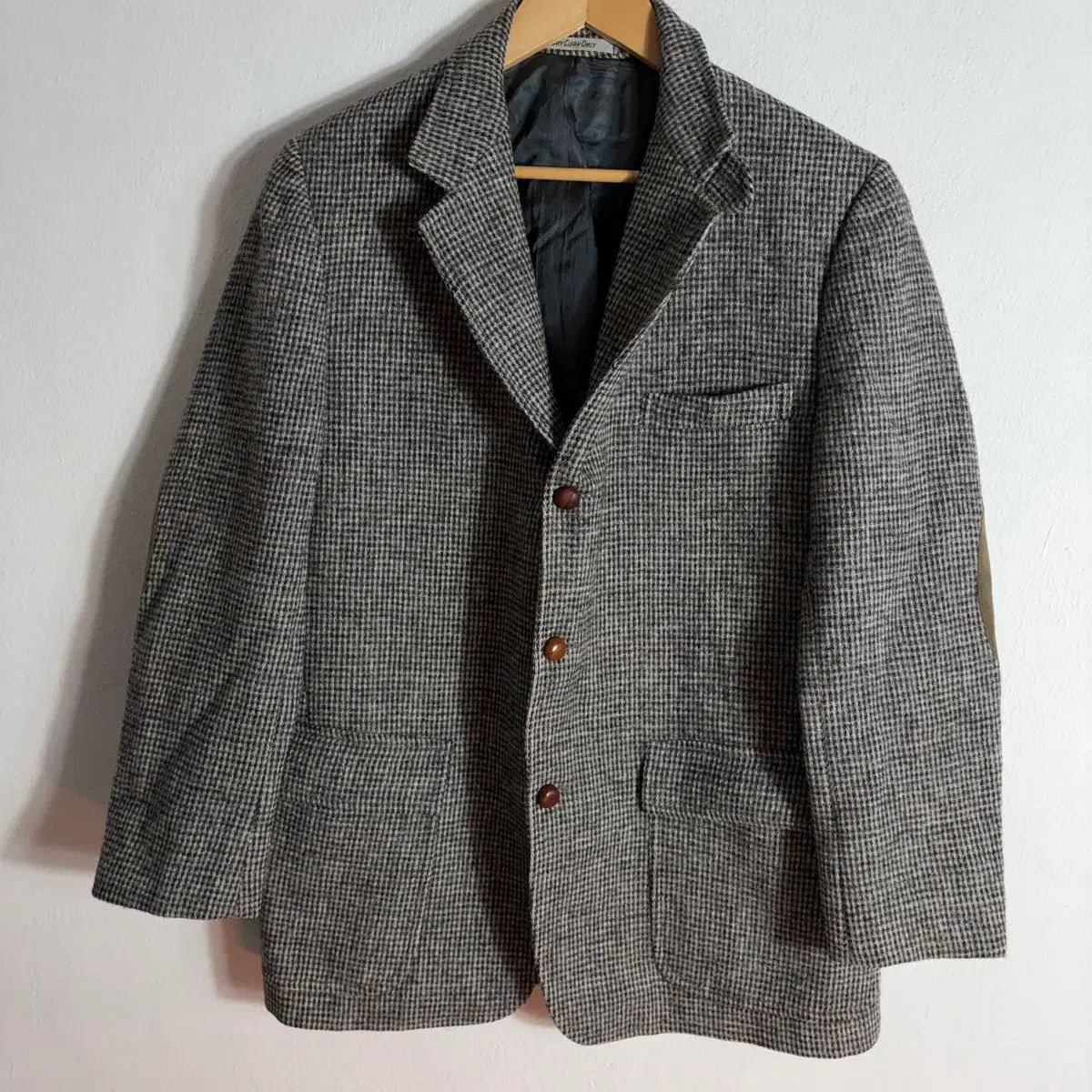 90 s エディー バウアー コラボ ハリー ツイード ヘリンボーン ウールジャケット Free