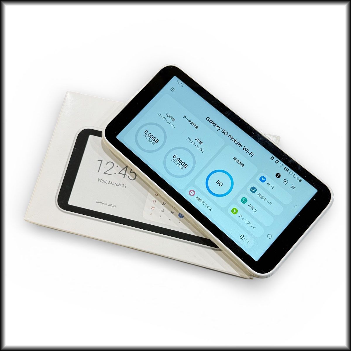 ジャンク扱い◇au◇Galaxy 5G モバイル Wi-Fi SCR01 ポケットWi-Fi SIM