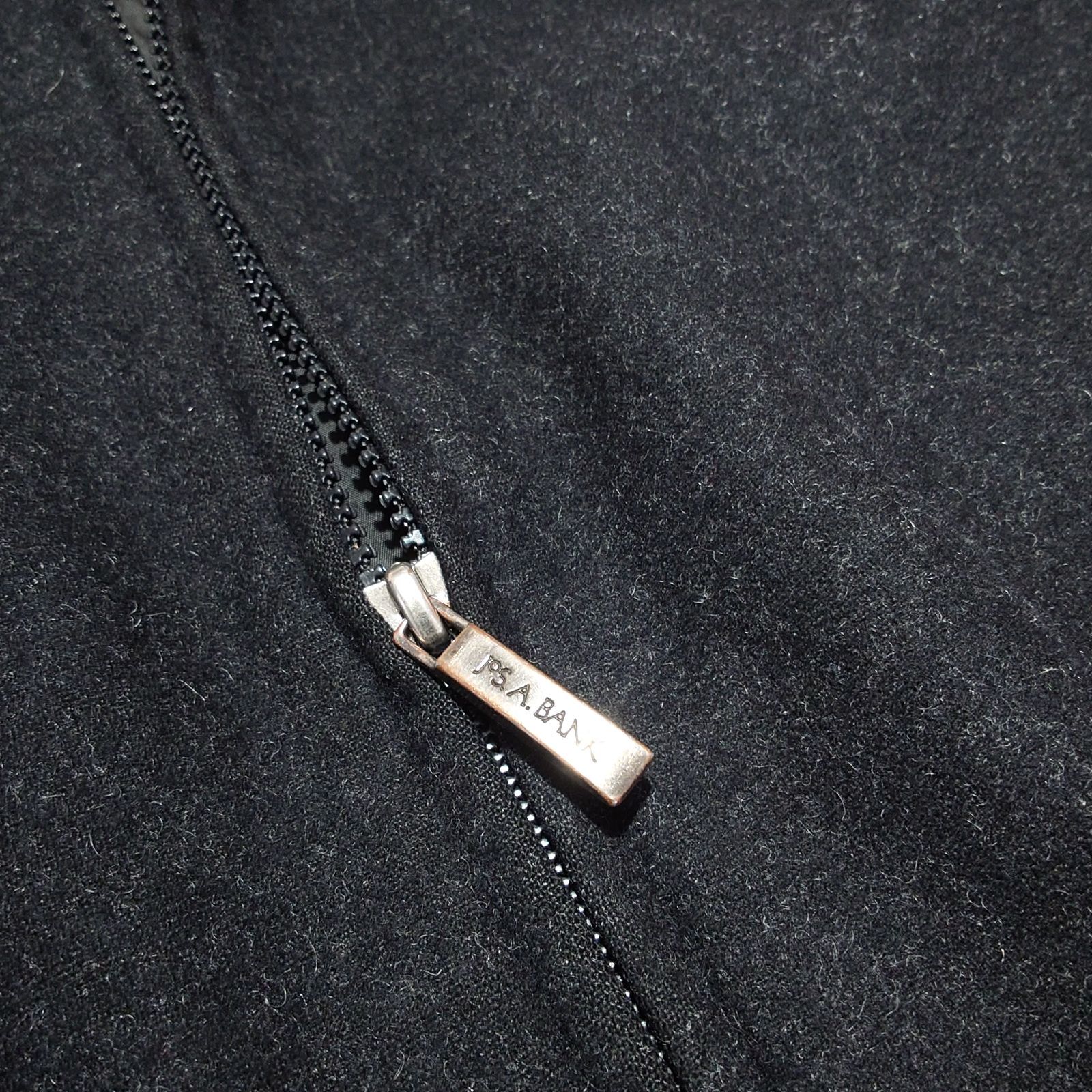 90～00 s JOS A BANK ウールジャケット ブラック ブルゾン ドリズラージャケット 古着 ジャンパー ブルゾン ジャケット アウター メンズ