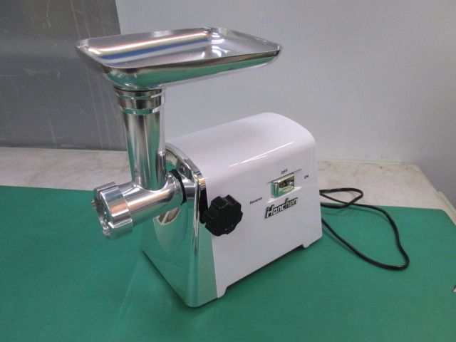 未使用 Hanchen 電動ミンサーミンチ機 3/5/7mmプレート付 MGE-120 家庭