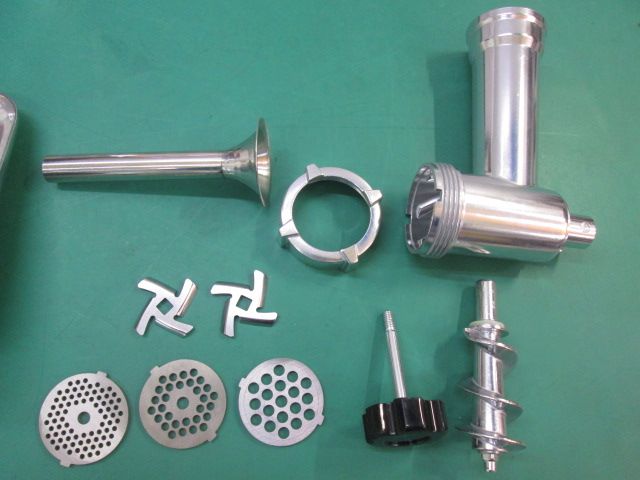 未使用 Hanchen 電動ミンサーミンチ機 3/5/7mmプレート付 MGE-120 家庭