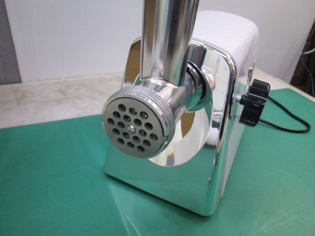 未使用 Hanchen 電動ミンサーミンチ機 3/5/7mmプレート付 MGE-120 家庭