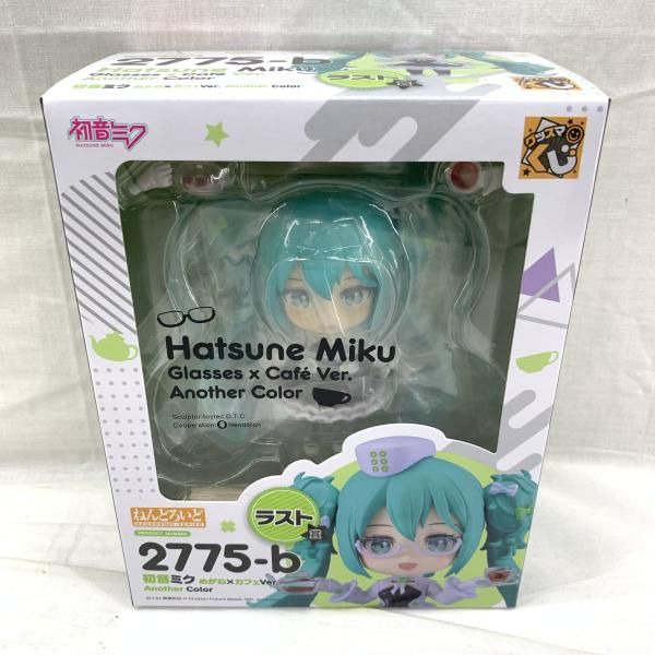 中古】未開・箱潰有)ラスト賞 ねんどろいど 初音ミク めがね×カフェVer