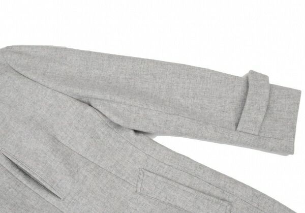 エポカEPOCA UOMO ウールナイロンダブルジップフーデッドコート グレー